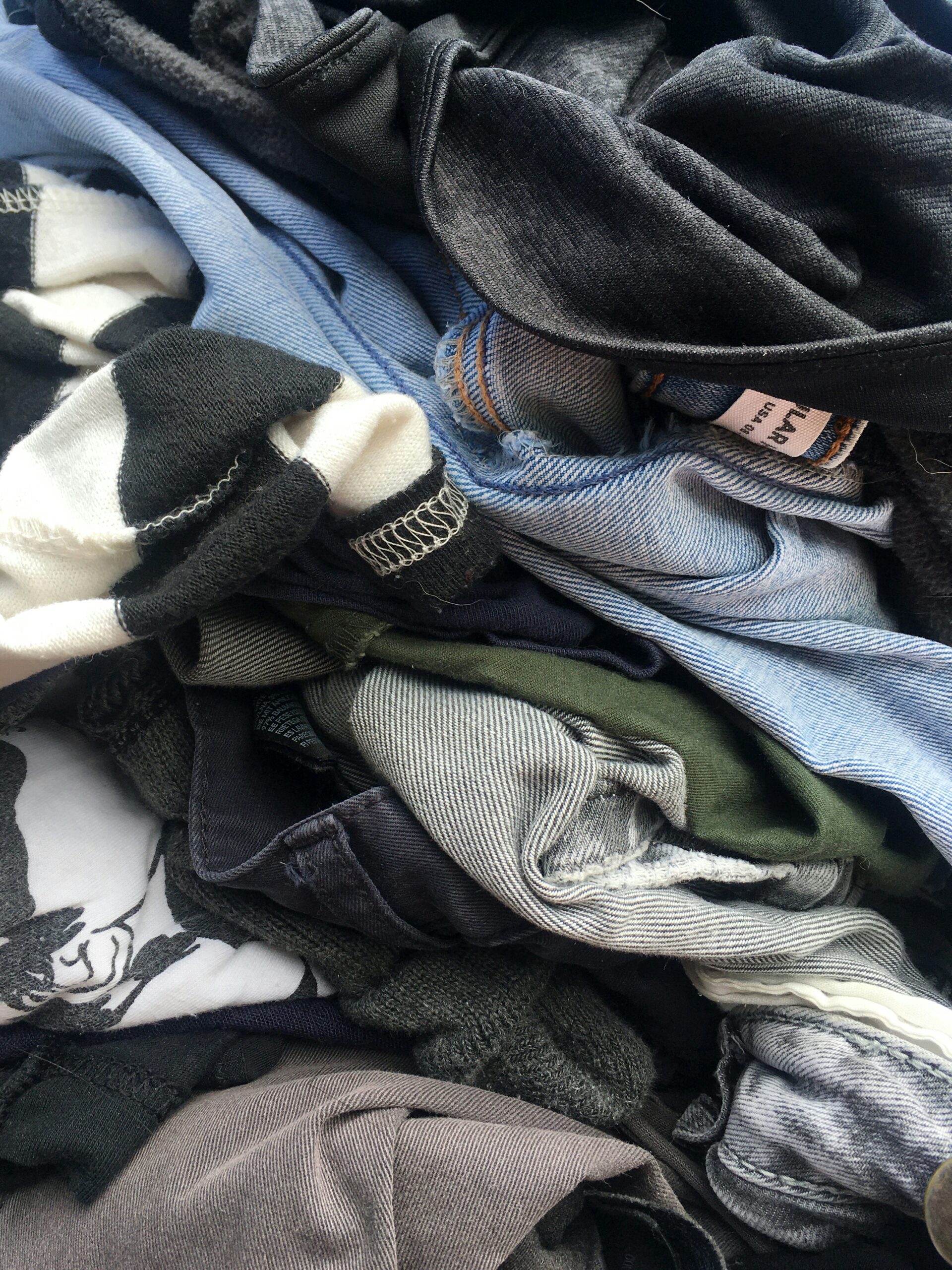 Jumble of clothes.